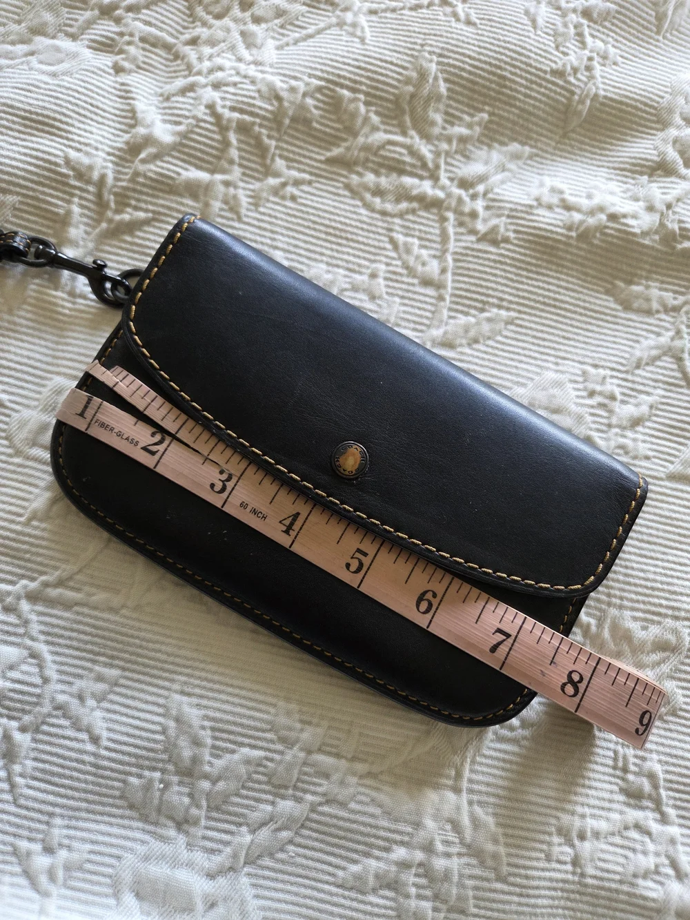 Coach | 1941 Glove Black Leather Wristlet Clutch